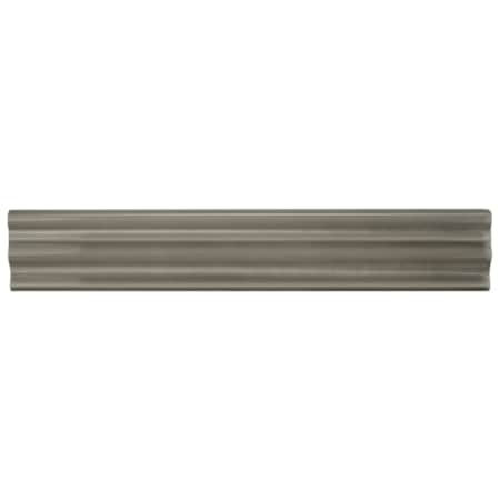 Merola Tile Chester 12" x 2" Matte Ceramic Thin-Set Tile Chair Rail - Sold by Piece (1 LF/Piece) Gray