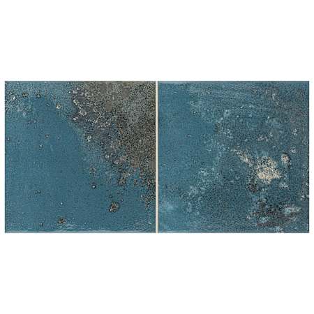 Merola Tile Kings Luxe Tradition Square 8 in. x 16 in. Rectangle Distressed Wall Tile - Ceramic Visual - Sold by Carton (10.56 SF/Carton) Blue
