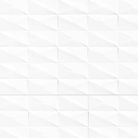 Merola Tile Cotton Fold 40" x 14" Wall Tile - Sold by Pallet (71.92 SF/Pallet) Fold Glossy White