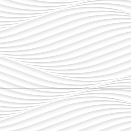 Merola Tile Cotton Waves 40" x 14" Wall Tile - Sold by Pallet (71.92 SF/Pallet) Waves Glossy White