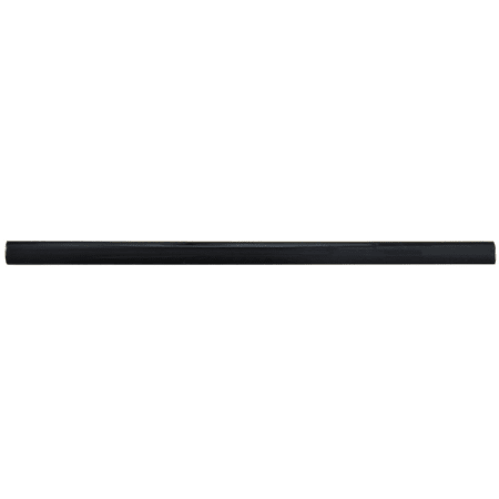 Merola Tile Twist 12" x 1" Matte Ceramic Thin-Set Tile Pencil Rail - Sold by Piece (0.98 LF/Piece) Black olive