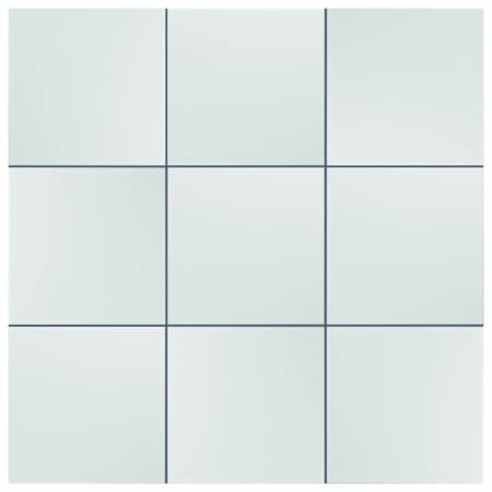 Merola Tile Triplex - 8" x 8" Square Wall Tile - Glossy Visual - Sold by Carton (10.5 SF/Carton) White