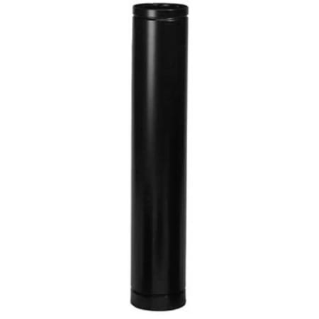 Metalbest 5" Inner Diameter - Direct-Temp Direct Vent Pipe - Double Wall - 36" Pipe Length Black