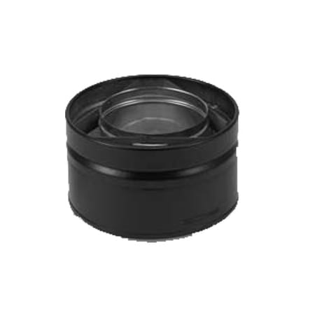 Metalbest 5" Inner Diameter - Direct-Temp Direct Vent Pipe - Double Wall - Appliance Adapter Black