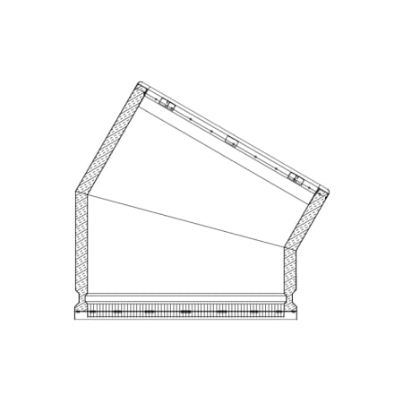 Metalbest 16" Inner Diameter - Galva-Temp Class A Chimney Pipe - Double Wall - 30 Degree Elbow Galvanized Steel