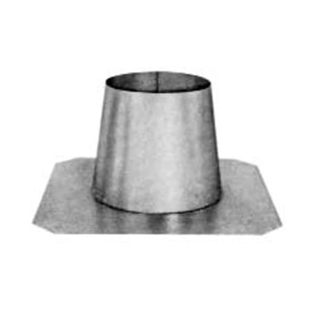 Metalbest QC 18" Type B Gas Vent Tall Cone Flat Roof Flashing Galvanized