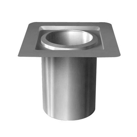 Metalbest Sure-Temp 22" Class A Chimney Pipe Firestop / Joist Shield Galvanized Steel