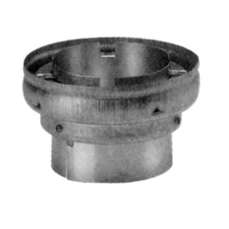 Metalbest RV 3" to 4" Type B Gas Vent Appliance Increaser for Rheem / Rudd Appliances Aluminum