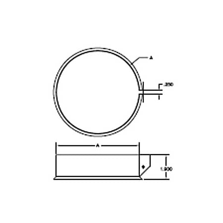 Metalbest RV 3" Type B Gas Vent Support Collar and Hardware Aluminum