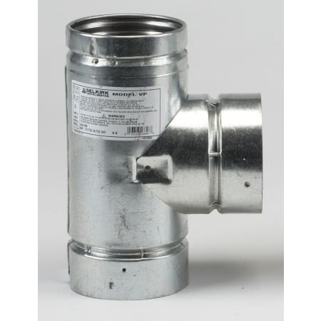 Metalbest VP 4" Type L Pellet Pipe Tee with Cap Galvanized