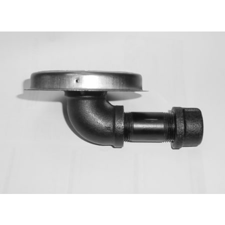 Metalbest VP 4" Type L Pellet Pipe Vacuum Cleanout Tee Cap Stainless Steel / Galvanized Steel Painted Black