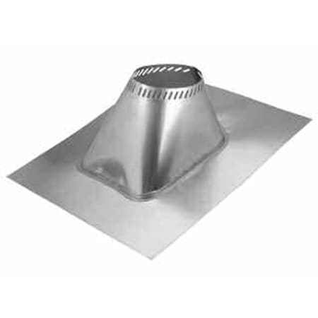Metalbest Sure-Temp 6" Class A Chimney Pipe Adjustable Roof Flashing for 12/12 to 24/12 Roof Pitch Galvanized