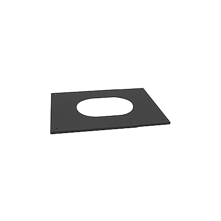 Metalbest Sure-Temp 7" Class A Chimney Pipe Adjustable 0/12 to 6/12 Pitched Ceiling Plate Galvanized Steel