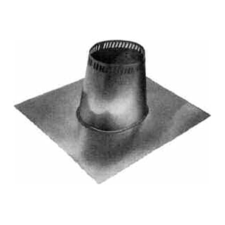 Metalbest Sure-Temp 8" Class A Chimney Pipe Low Roof Flashing for 0/12 to 2/12 Roof Pitch Galvanized