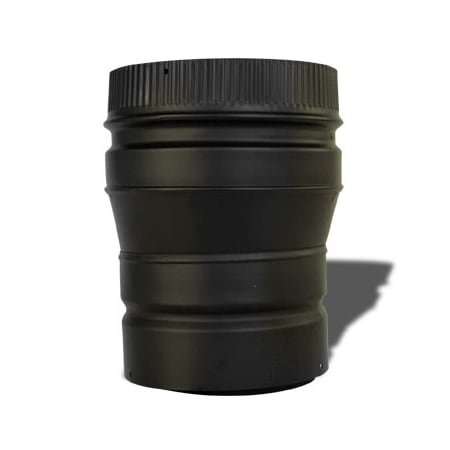 Metalbest 6" Inner Diameter - DSP Stove Pipe - Double Wall - 6" to 7" Increaser Black