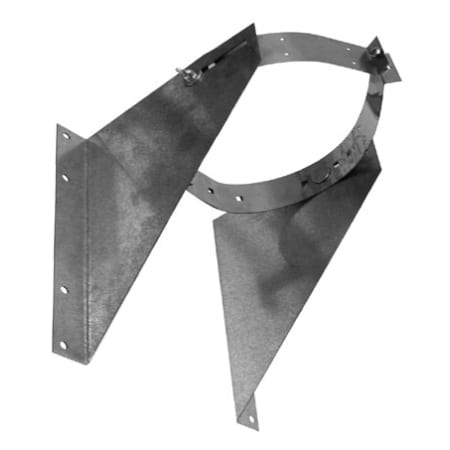 Metalbest Universal Wall Support / Resupport Assembly for 5" to 8" Diameter Class A Chimney Pipe Galvanized