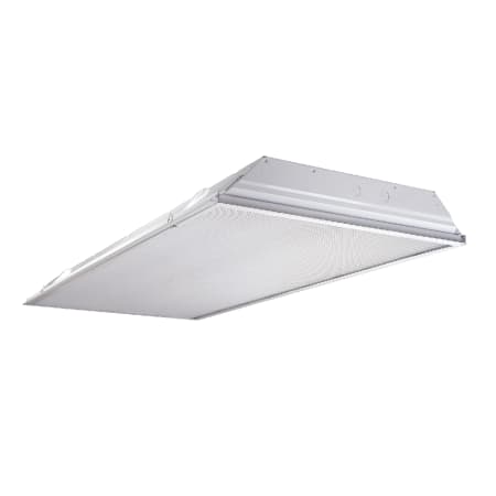 Metalux GR8 2 Light 47-15/16" Wide Troffer with 1/8" Thick Acrylic Lens Baked White Enamel