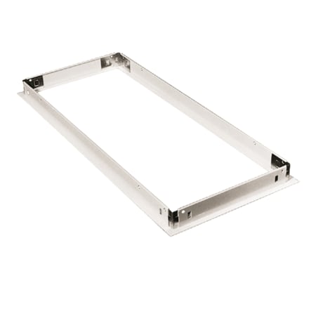 Metalux 12" x 48" Dry Wall Frame Kit Baked White Enamel