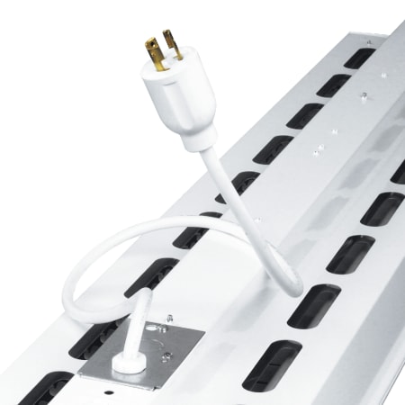 Metalux 6' Modular Cord with 120V NEMA Twist Lock Plug White
