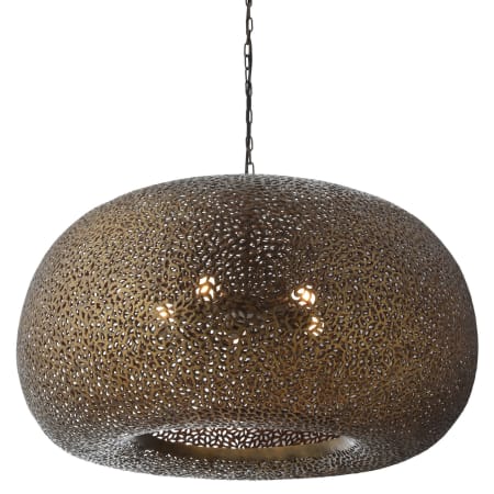 Metropolitan Moradabad 5 Light 35" Wide Pendant Dark Antique Brass