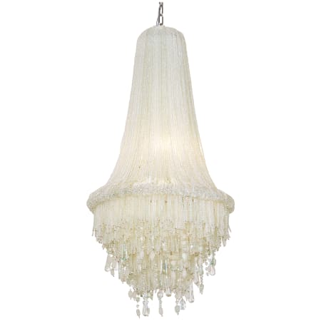 Metropolitan Crystal Reign 4 Light 20" Wide Crystal Pendant Polished Nickel