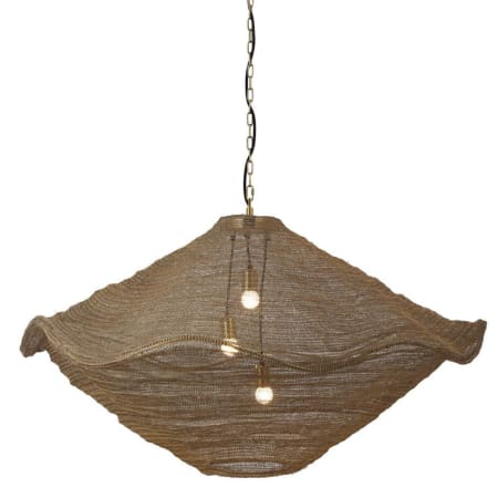 Metropolitan Marseille 3 Light 45" Wide Pendant Gilded Brass