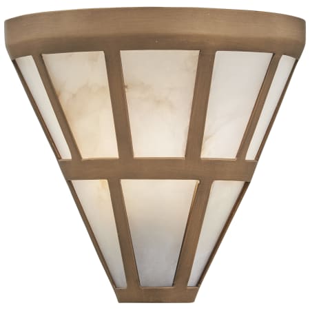 Metropolitan Istria 10" Tall Wall Sconce with Alabaster Stone Shade Ashen Gold