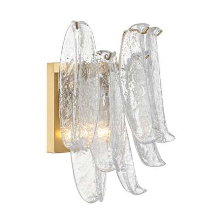 Metropolitan Regent 2 Light 13" Tall Wall Sconce Legacy Brass / Clear