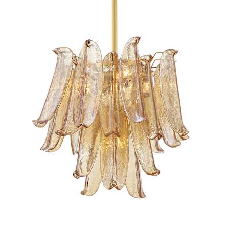 Metropolitan Regent 4 Light 18" Wide Chandelier Legacy Brass / Amber