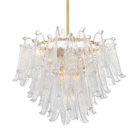 Metropolitan Regent 13 Light 28" Wide Chandelier Legacy Brass / Clear