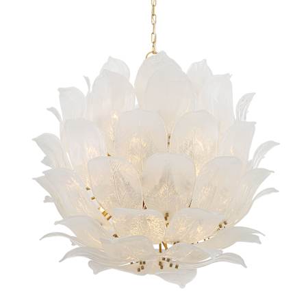 Metropolitan Orchid 24 Light 36" Wide Multi Light Pendant Legacy Brass / White