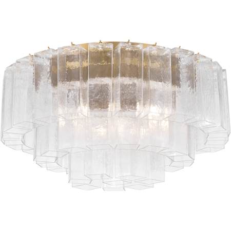 Metropolitan Torvento 7 Light 28" Wide Flush Mount Waterfall Ceiling Fixture Legacy Brass