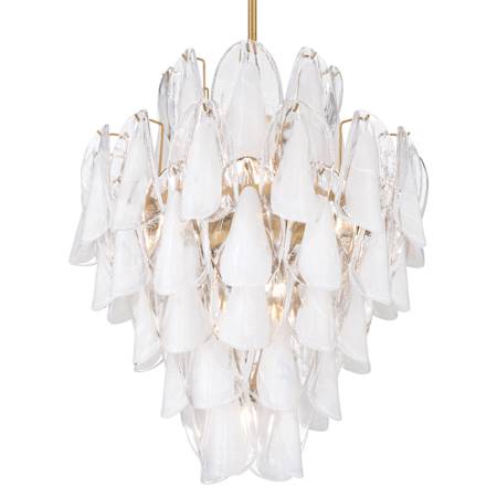 Metropolitan Verla Crest 13 Light 23" Wide Waterfall Chandelier Legacy Brass