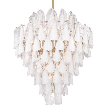 Metropolitan Verla Crest 21 Light 33" Wide Waterfall Chandelier Legacy Brass