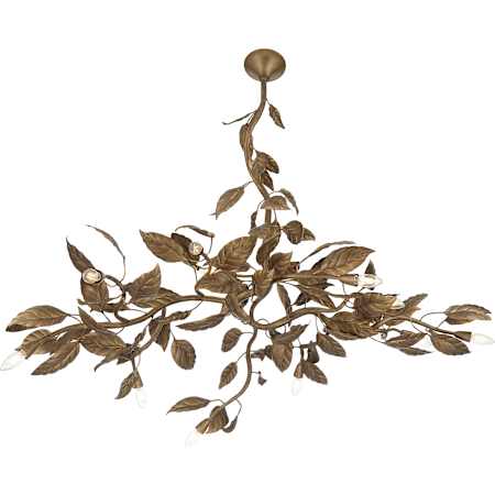 Metropolitan Seraphine 11 Light 60" Wide Abstract Chandelier Weathered Gold