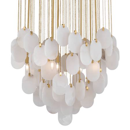 Metropolitan Velisse 8 Light 36" Wide Multi Light Pendant Legacy Brass