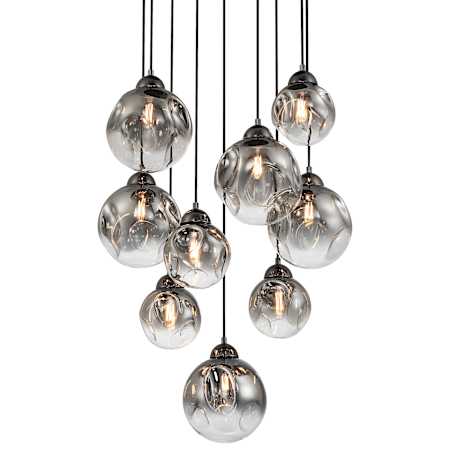 Metropolitan Neveh 9 Light 24" Wide Multi Light Pendant Gun Metal