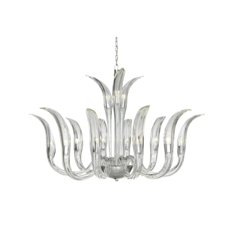 Metropolitan Cisne 13 Light 40" Wide Abstract Chandelier Polished Nickel