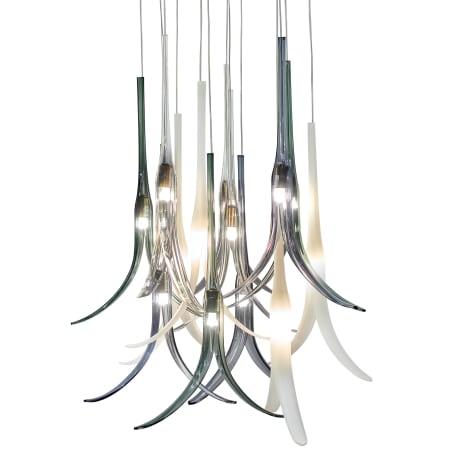 Metropolitan Featherly 13 Light 20" Wide Multi Light Pendant Brushed Nickel