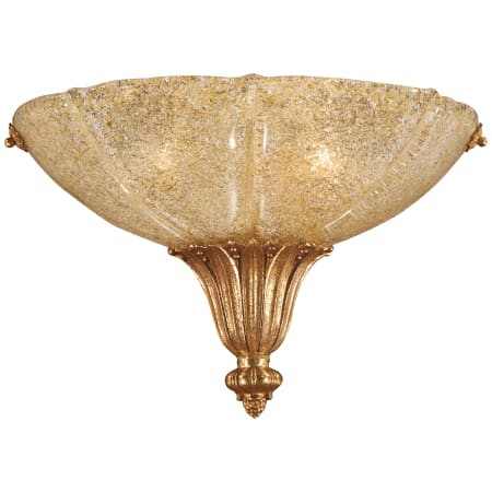 Metropolitan 2 Light 14" Wide Wall Sconce with Gold Glass Shade from the Metropolitan Collection Gold