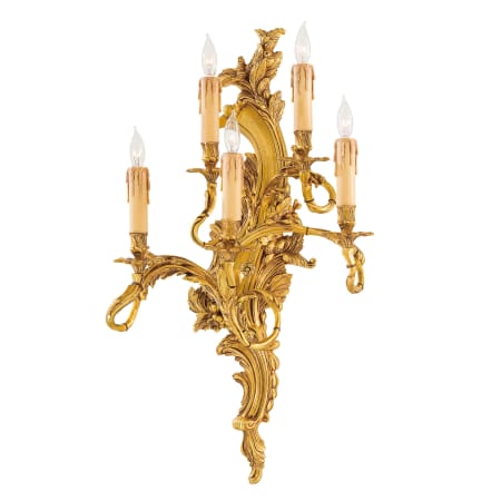 Metropolitan 5 Light Candle-Style Wall Sconce French Gold