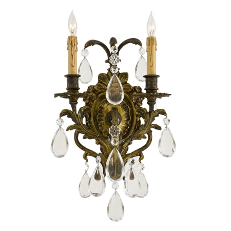 Metropolitan 2 Light Candle-Style Wall Sconce from the Foyer Collection Antique Bronze Patina