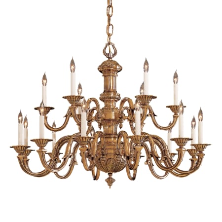 Metropolitan 18 Light 2 Tier Candle Style Chandelier from the Metropolitan Collection Antique Classic Brass