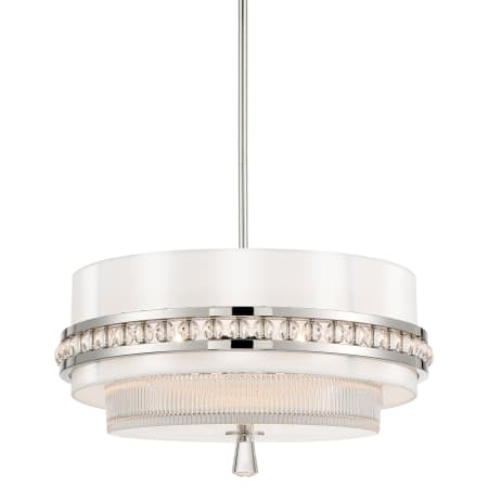 Metropolitan Sutton 3 Light 19" Wide Pendant Polished Nickel