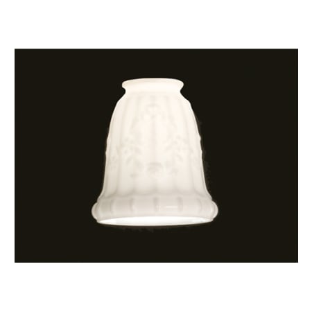 Meyda Tiffany Floral Replacement Glass Shade White