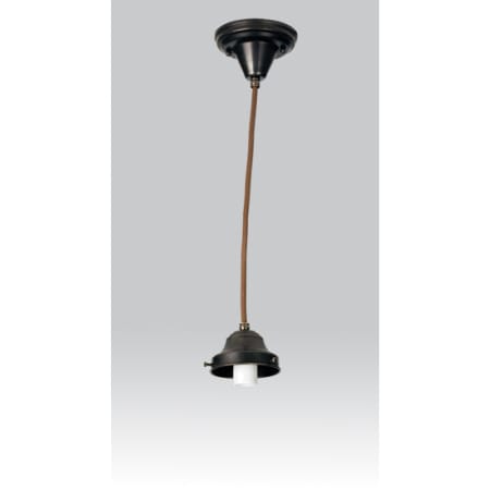 Meyda Tiffany Single Light 3-1/2" Wide Mini Pendant without Shade Craftsman Brown