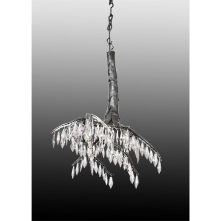 Meyda Tiffany Single Light Down Lighting Mini Chandelier from the Winter at Stillwater Collection Wrought Iron