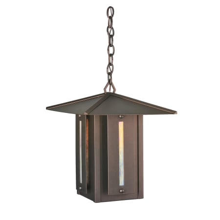 Meyda Tiffany Single Light Down Lighting Outdoor Pendant from the Creekside Collection Weathered Bronze