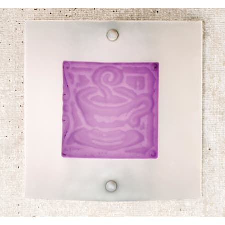 Clear / Purple Bas Relief