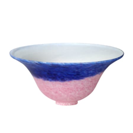 Meyda Tiffany Contemporary / Modern Single Bell Shade Accessory from the Pate-De-Verre Collection Pink / Blue